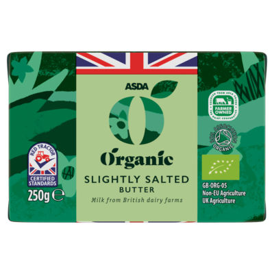 ASDA Organic Slightly Salted Spreadable Butter 250g