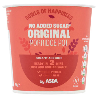 ASDA original porridge pot 50g - British product