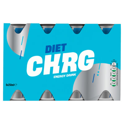 ASDA diet chrg energy drink 8 x 250ml - British product