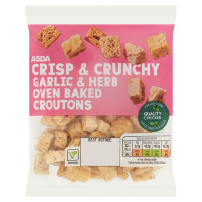 ASDA Garlic Herb Oven Baked Croutons 40g
