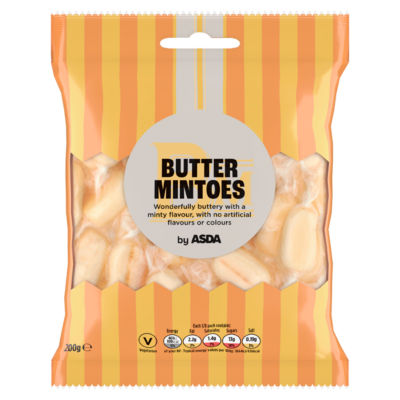 ASDA butter and mint flavoured sweets 200g - British product