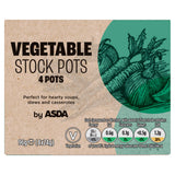 ASDA Vegetable Stock Pots 4 x 24g (96g) - British product