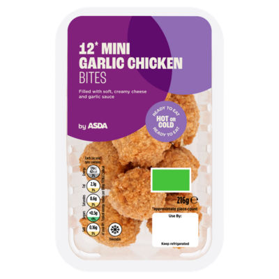 ASDA garlic chicken bites 216g - British product