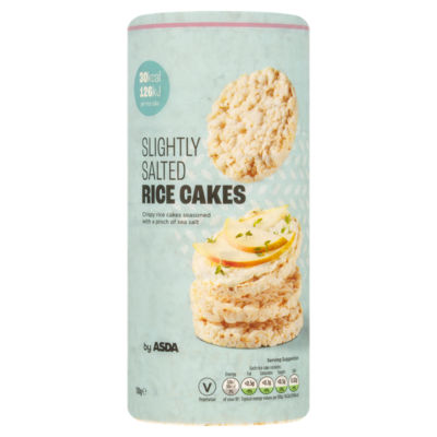 ASDA Slightly Salted Rice Cakes Savoury Snacks 130g