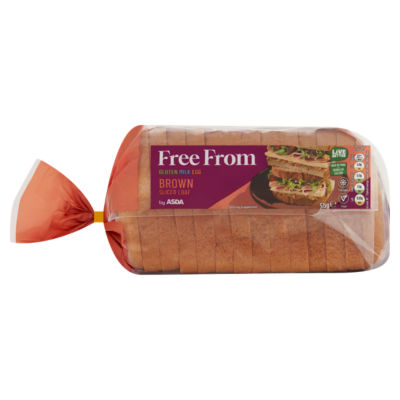 ASDA Free From Brown Sliced Loaf 535g - British product