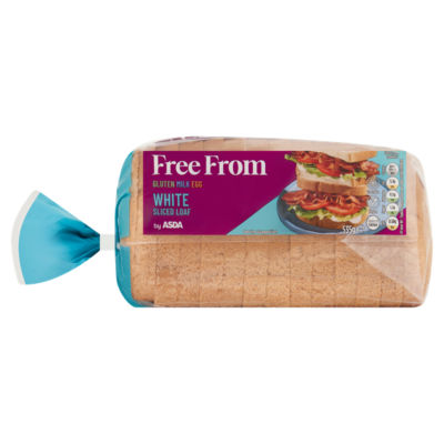 ASDA Free From White Sliced Bread Gluten Free 535g