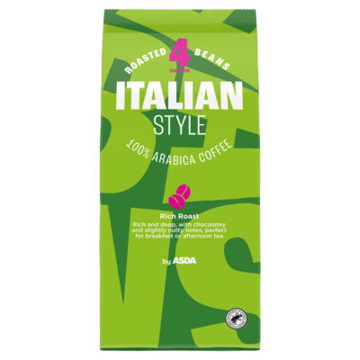Asda Italian Style Coffee Beans 454g - British product