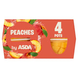 ASDA peaches baby fruit pots 4 x 113g - British product