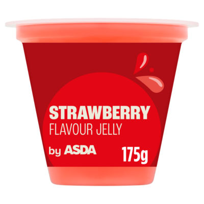 ASDA strawberry flavour jelly pot 175g - British product
