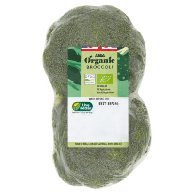 ASDA Organic Broccoli 300g fresh vegetable - British product