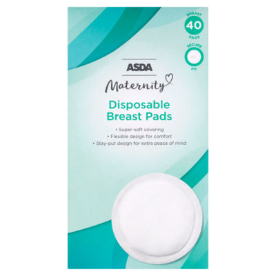 ASDA Maternity Disposable Breast Pads 40 Pads - British product
