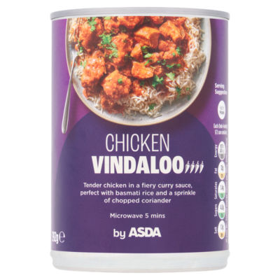 ASDA Chicken Vindaloo 392g Ready to Eat Meal