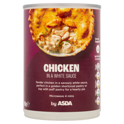 ASDA Chicken in White Sauce Ready-to-Use Chicken Dish 392g