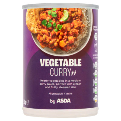 ASDA Vegetable Curry ready meal 392g - British product