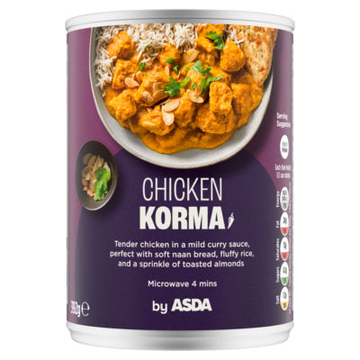 ASDA Chicken Korma Curry Sauce 392g