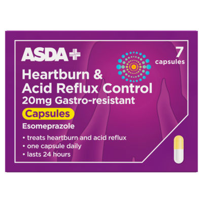 ASDA Heartburn capsules 20mg 7 capsules - British product