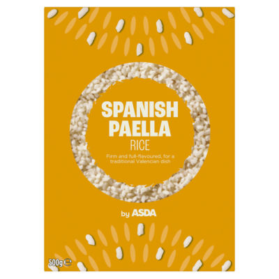 ASDA Spanish Paella Rice 500g food pack - British product