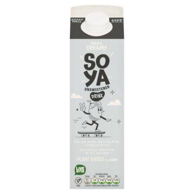 ASDA Plant Based Unsweetened Soya Drink 1 Litre