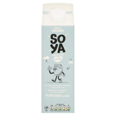 ASDA Plant Based Soya Sweetened Drink 1 Litre - British product
