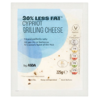 ASDA Halloumi Cheese Mint Flavour Reduced Fat 225g