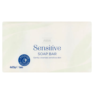 ASDA sensitive soap bar 4 x 125g - British product