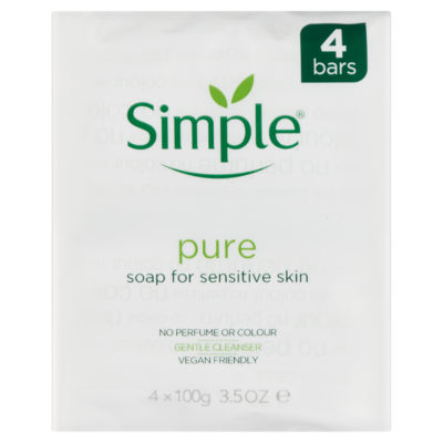 Simple Pure Bars cereal bars 4 x 100g (British brand)