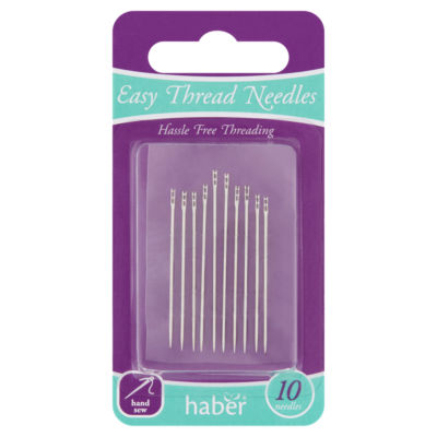 Haber Easy Thread hand sewing needles 10 pieces, UK version