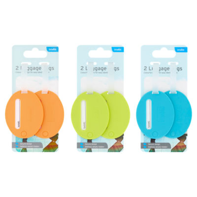 Travels Secure Luggage Tags 2-Pack