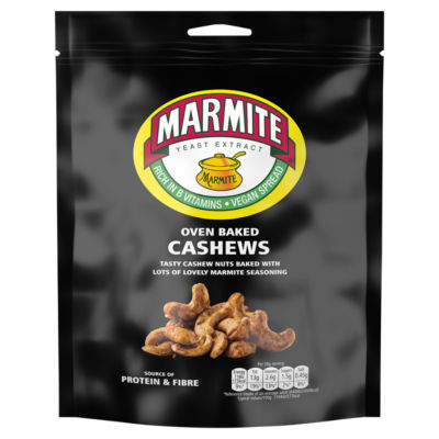 Marmite oven baked cashews 90g, imported from the UK
