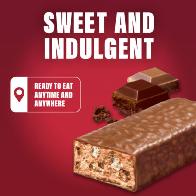 SlimFast double chocolate flavour snack bars 6 bars 25g (British brand)