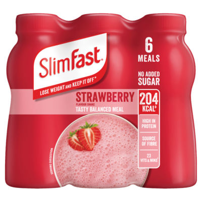 SlimFast meal replacement shake strawberry flavour 325ml (British brand)