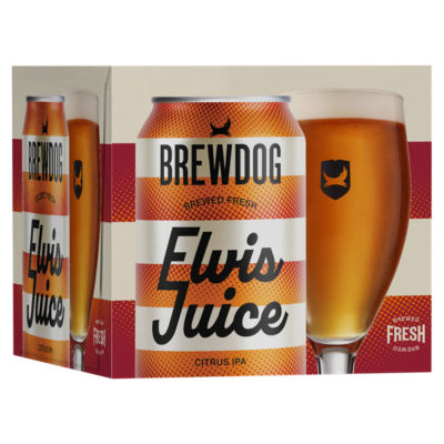 BrewDog Elvis Juice Citrus IPA Beer 4 x 330ml