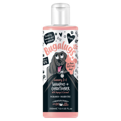Bugalugs Dog Shampoo and Conditioner Papaya and Coconut 250ml - British product