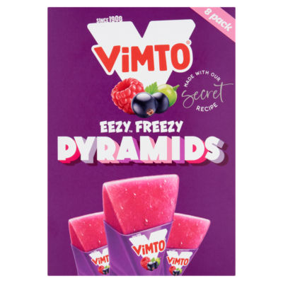 Vimto Eezy Freezy Pyramids 10 Pack (British brand)