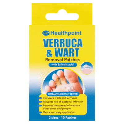 Healthpoint verruca and wart removal patches, UK version