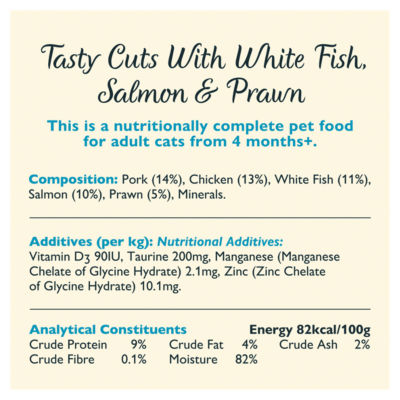 Lily's Kitchen Ocean Fish Tasty Cuts cat food 85g, UK version