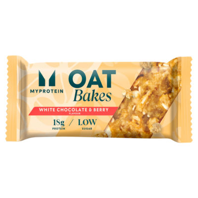 MyProtein Oat Bakes Berry & White Chocolate Flavour Protein Bars 75g
