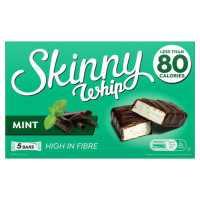 Skinny Whip Mint Flavour Chocolate Bars 5 x 20g (British brand)