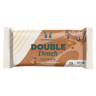 MyProtein Double Dough Brownie Chunky Chocolate Flavour protein bar 60g, imported from the UK