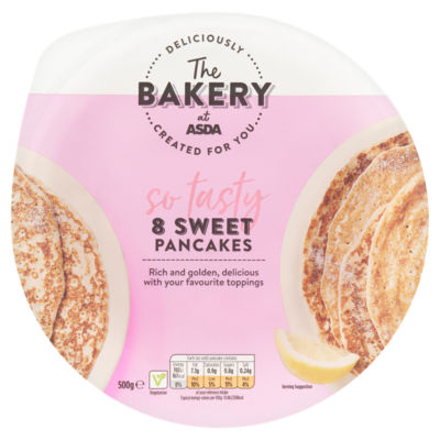 The Bakery at ASDA Sweet Pancakes 8 stk 500g