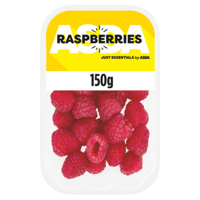 Just Essentials Raspberries 150g carton, UK version