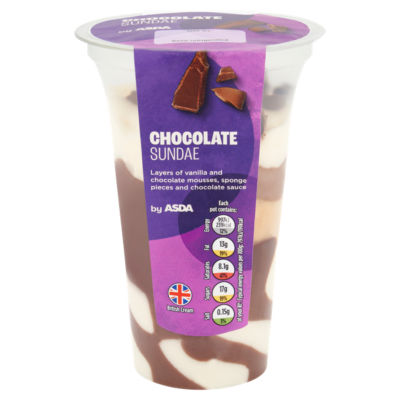 ASDA Chocolate Sundae Mousse Dessert 125g