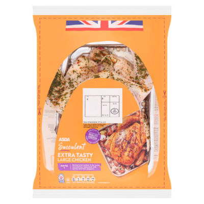 ASDA large whole chicken ready for oven - British product