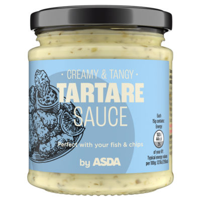 ASDA Tartare Sauce with gherkins and capers 160g - British product