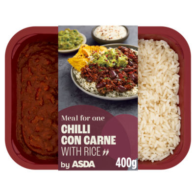 ASDA Chilli Con Carne meal 400g, imported from the UK