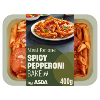 ASDA Spicy Pepperoni Bake pasta 400g - British product