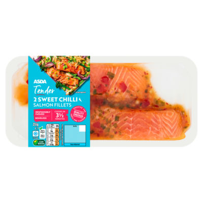 ASDA Sweet Chilli Salmon Fillets 255g - British product