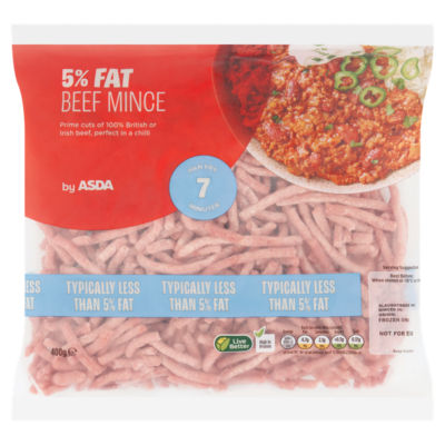 ASDA beef mince 5% fat 400g - British product