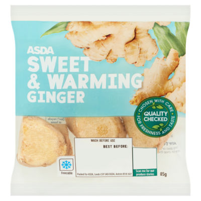 ASDA Sweet Warming Ginger ginger piece 85g - British product