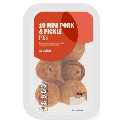 ASDA mini pork and pickle pies 250g - British product